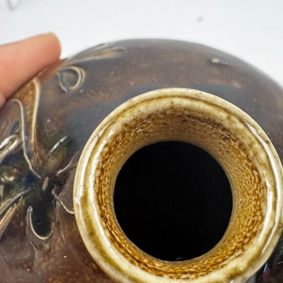 Vessel Jug Salt Glazed Pottery Germany Decor Stoneware Signed Geschwister Bahn - Picture 12 of 15